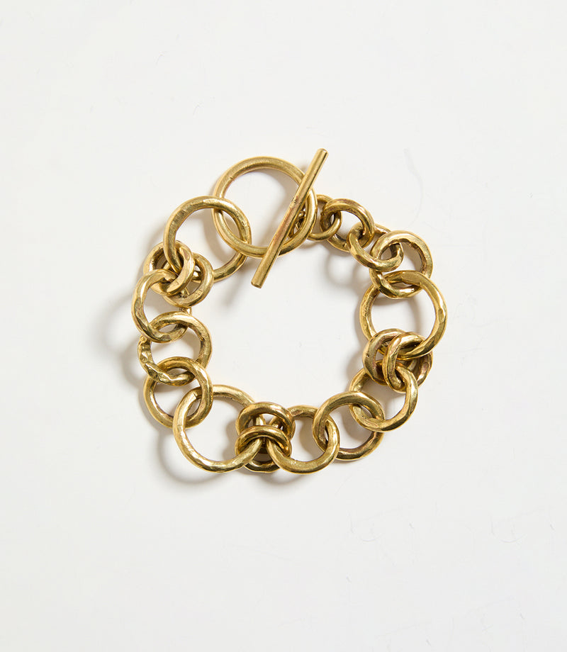 Gold Annalise Heart Stone Chain-Link Bracelet - CHARLES & KEITH US